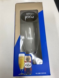 1664Brut 啤酒杯連啤酒