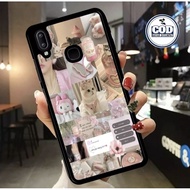 Ax Case Custom Vivo V9 V11 V11i V11PRO Y91 Y93 Y95 Y91C Y1S AesThetic Pink Premium Quality Casing Co