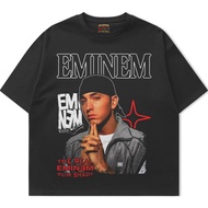 EMINEM ver2 - OVERSIZE MUSIC BAND UNISEX ADULT BLACK T-SHIRT
