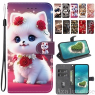 Shockproof Painted Flip Leather Wallet Case For Samsung Galaxy A53 A54 A55 A56 A70 A70S A71 A72 A73 