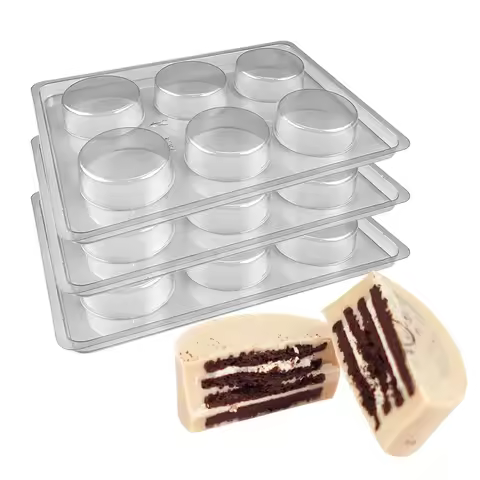 5Pcs Cookie Chocolate Mold for Oreo Chocolate Covered Cookie Mold, Chocolate Covered Oreos,Candy, Co