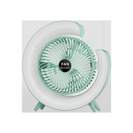 SADA có thể điều chỉnh 180 ° yên tĩnh 36-45db 3 USB tốc độ cao sạc quạt với đèn LED sôi động cho gia