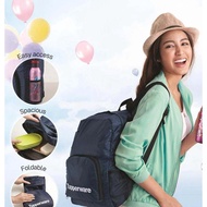 Tupperware Foldable Backpack Lightweight Stylish Travel Day Pack Bag - 1 pc