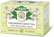 Tadin Chamomile &amp; Mint Herbal Tea, Caffeine Free, 24 Tea Bags Per Box, Pack of 6 Boxes Total