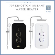 [FREE DELIVERY] 707 KINGSTON BLACK/WHITE INSTANT HEATER WITH RAINSHOWER SET AND DC BOOSTER PUMP