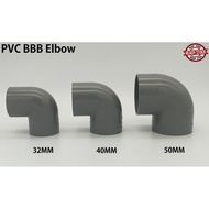32MM 40MM 50MM PVC PIPE FITTING BRAND BBB (BINA) ELBOW | PAIP AIR FITTING KELABU