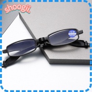 SHOOGEL Hyperopia Glasses, 360 Degree Rotating With Glasses Bag Anti-Blue Light Reading Glasses, Com