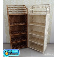 HY/JD Eco Ikea【Official direct sales】Bamboo Storage Rack Rattan Multi-Layer Shoe Rack Simple Shoe Cabinet Solid Wood Sto