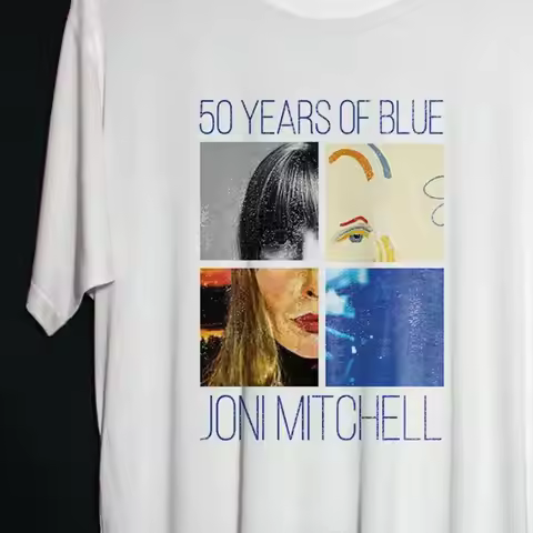 50 Years Of Blue Joni Mitchell Concert Tour T Shirt White All Size Ag1482