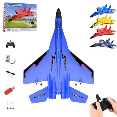 ZY-530 2.4ghz Rc Remote Control Fighter Plane Electric Foam Remote Control Fighter Jet USB Charging
