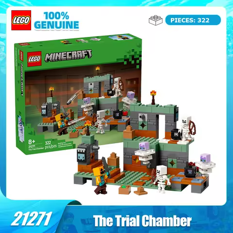LEGO Building Blocks Minecraft 21271 Trial Room Boys and Girls Children's Toys Valentine's Day Gift