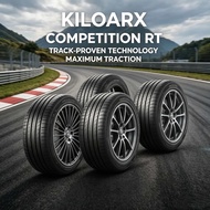 KILOARX 265/65R17 Run Flat Tires 4PCS With Wheel Caps Set