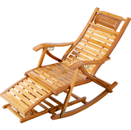 Rattan bamboo rocking chair balcony leisure reclining adult nap lazy rest sleep elderly leisure mode