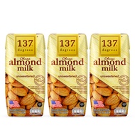 137 degrees Almond Milk Unsweetened (3 x 180ml)
