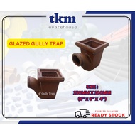 [TKM] clay gully trap 150mmx100mm Glazed Gully Traps 6" x 6" x 4"