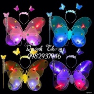 Double butterfly set + mane + angel stick 3980
