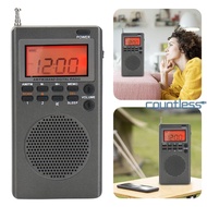 AM FM Portable Radio Digital Radio Built-in Speaker Great Reception Alarm Clock [countless.sg]