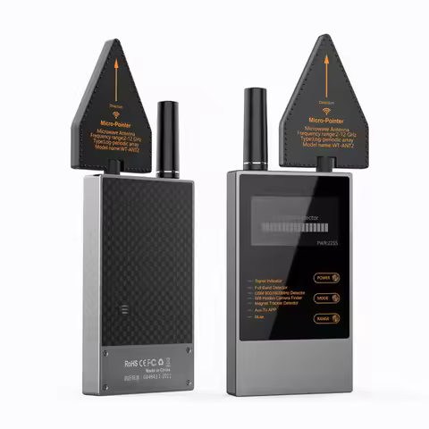 12GHz Signals Detector Hidden Camera GSM GPS Tracker Finder RF Signal Magnetic AI Detection Anti-Eav