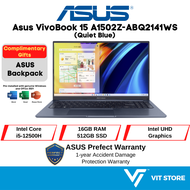 Asus VIVOBOOK 15 A1502Z-ABQ2141WS / ABQ2143WS Laptop Intel Core i5-12500H, 16GB, 512GB, Intel UHD, 15" FHD, W11
