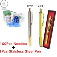 OGO Pen Bekam+ 100Pcs 28 G Kotak Jarum Bekam / Alat Bekam Bekam Cupping Acupuncture Therapy Blood La