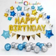 Tiecxanh_set Birthday Decoration Balloons Star Decoration_Set Birthday Decoration