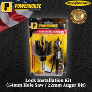 POWERHOUSE Lock Installation Kit (54mm Hole Saw / 22mm Auger Bit) [POWERMARK | PAC]