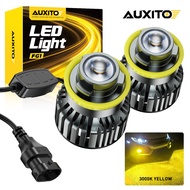 AUXITO 1pair H11 H8 H9 LED Fog Light 70W 16000LM Mini Projector Lens Canbus Car Lamp Bulb White Yell