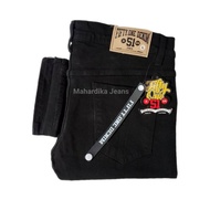 Fifty One Denim 51 Men's Slim Fit Skinny Stretch Long Jeans Solid Black