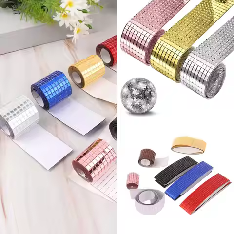 100CM/60CM 5x5mm Grid Self-Adhesive Square Glass Mosaic Tiles Sliver Mirrors Mosaic Sheets For DIY H