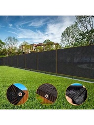 1個耐用的遮陽網,80%遮陽布,帶有扣孔的隱私屏幕,適用於戶外、露營、游泳池、庭院、花園、涼亭、溫室、雞舍