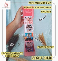 Memory Foto Box Mini 6 Foto Untuk Kado Ulang Tahun / Ultah Pacar Gift Sahabat / Anniversary / Wisuda / Anniv Wedding Custom Cowok Cewek