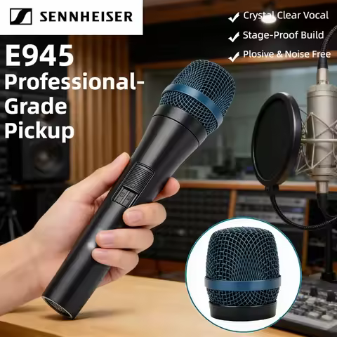 Sennheiser E945 Professional Supercardioid Dynamic Vocal Microphone Wired Handheld Mic For Live Stag