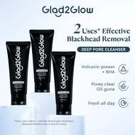 【Ready Stock】Glad2Glow Volcanic Soil Deep Pore Cleanser BHA Gentle Exfoliation Oil Control Face Wash
