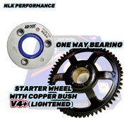 NLK PERFORMANCE RACING STARTER WHEEL V4+ COPPER BUSH / ONE WAY BEARING  Y15ZR Y16ZR R15 MT15 ONE WAY