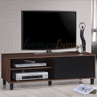 Furniture Living TV Cabinet / TV Console / TV Rack (Columbia + Black)