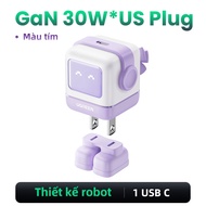 UGREEN Củ sạc nhanh Nexode Robot UGREEN Uno 30W 65W Cho iPhone 16 Pro max | Công nghệ GaN Củ Sạc C