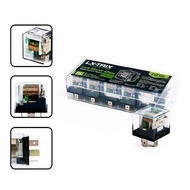 Nine LX-TRIX RL1 2-Prong 80A Transparent Relay for Motorcycle & Car with Alarm Horn and 12V Headligh