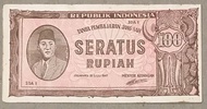 Uang kuno ORI 100 rupiah ,1947. no,1819