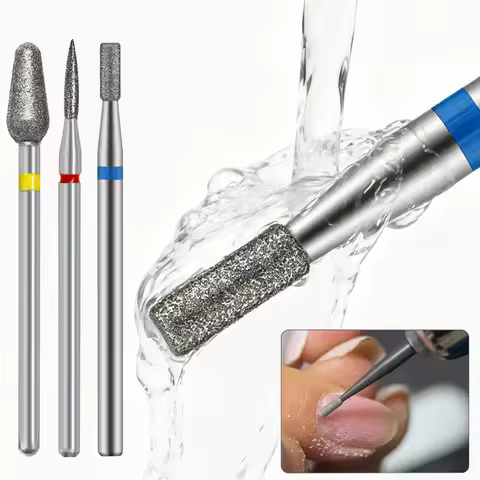 Diamond Burr Nail Files Drill Cuticle Polishing Bit Nails Grinding Head Electric Manicure Polish Cut