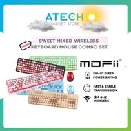 MOFII Sweet Wireless Keyboard set for Laptop Computer PC Gaming Office