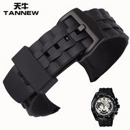 Monochamus alternatus EF-550pb silicone rubber strap men s watch band for Casio strap bracelet