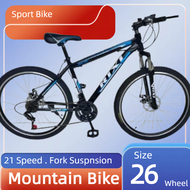 Rixi Adult MTB 26" (Steel Frame 21-Speed Suspension Fork)