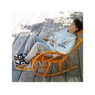 ☈Rocking Chair Recliner Adult Lunch Break Folding For The Elderly Special Leisure Wicker Lazy Ch ✪❉