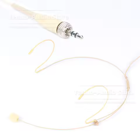 3.5 mm Stereo Tan Flesh Color Headworn Headset Microphone For SENNHEISER EM SK XSW XS Wireless 1 2 S