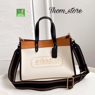 TAS SELEMPANG WANITA COACH C0777 FIELD TOTE IN COLORBLOCK ORIGINAL