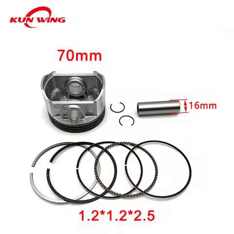 70mm Big Bore Piston Ring Kit for CG250 to CG300 300cc 16mm Pin