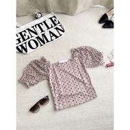 Posh Code 2014 Premium Quality Polka Dot Full Lace Top (ST1506)