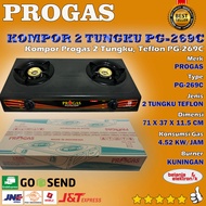 KOMPOR PROGAS 2 TUNGKU TEFLON PG-269C