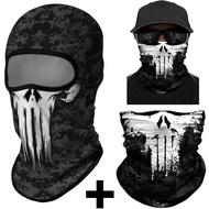 【Bestseller】 Punisher Half Bandana Balaclava Venom Neck Gaiter Cycling Face Shield Hiking Scarf Ski Headband Pasamontanas Women Men