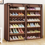 ST-🚢Simple Shoe Cabinet Non-Woven Shoe Cabinet Shoe Rack Ultra-Thin Dustproof Shoe Cabinet Double Row Shoe Cabinet Facto